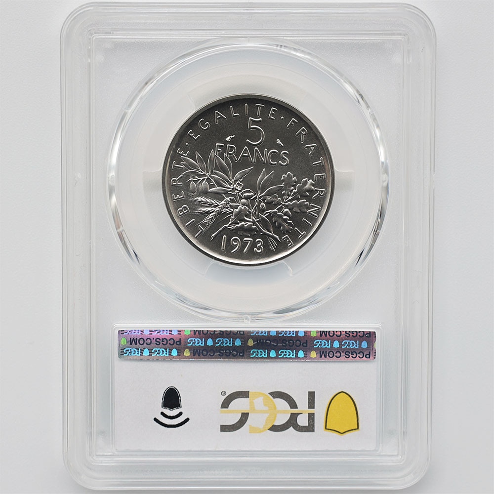 1973 �ե�� ��򼬤����� 5�ե�� �ԥ��ե��� ��Ƽ�� PCGS SP 70 �ǹ���� ����̤������