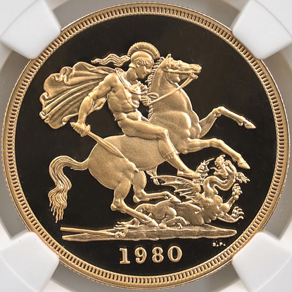 1980 �ѹ� ���ꥶ�٥�2�� ���֥�� 5�ݥ�ɡ�5���֥��˶�� �ץ롼�� NGC PF 69 UC ��ǹ���� ����̤������ �����硼��ε�༣ �����ꥹ ���