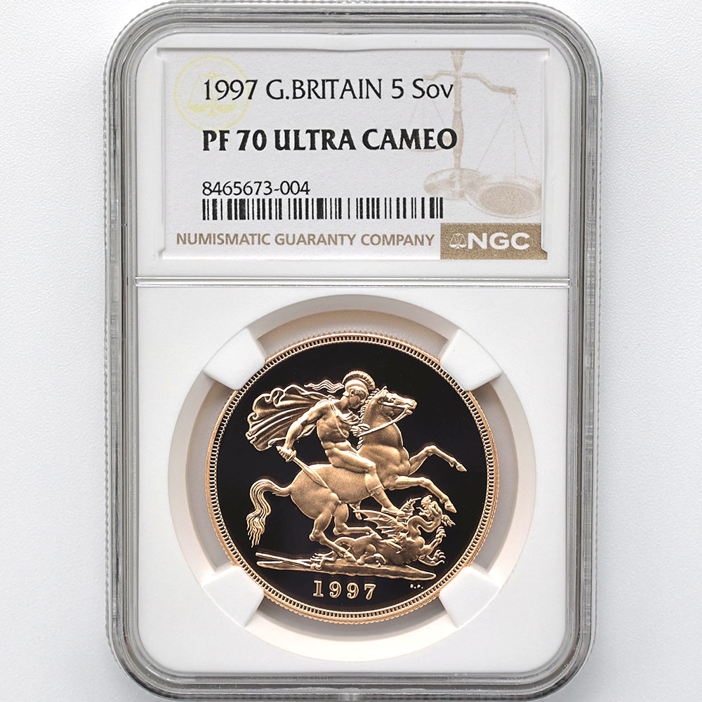 1997 �ѹ� ���ꥶ�٥�2�� ���֥�� 5�ݥ�ɡ�5���֥��˶�� �ץ롼�� NGC PF 70 UC �ǹ���� ����̤������ �����硼��ε�༣ �����ꥹ ���