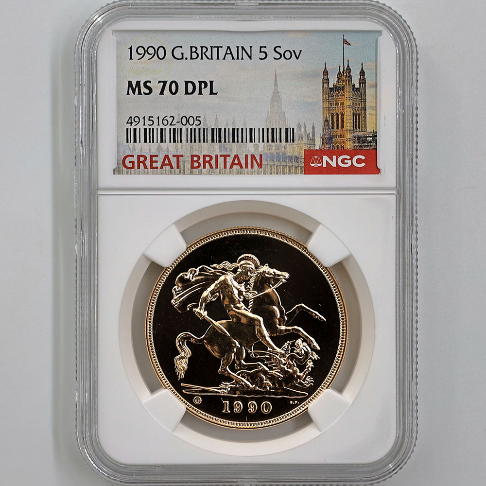 ��α�� 1990 �ѹ� ���ꥶ�٥�2�� ���֥�� 5�ݥ�ɡ�5���֥��˶�� NGC MS 70 DPL �ǹ���� ����̤������ �����硼��ε�༣ �����ꥹ ���