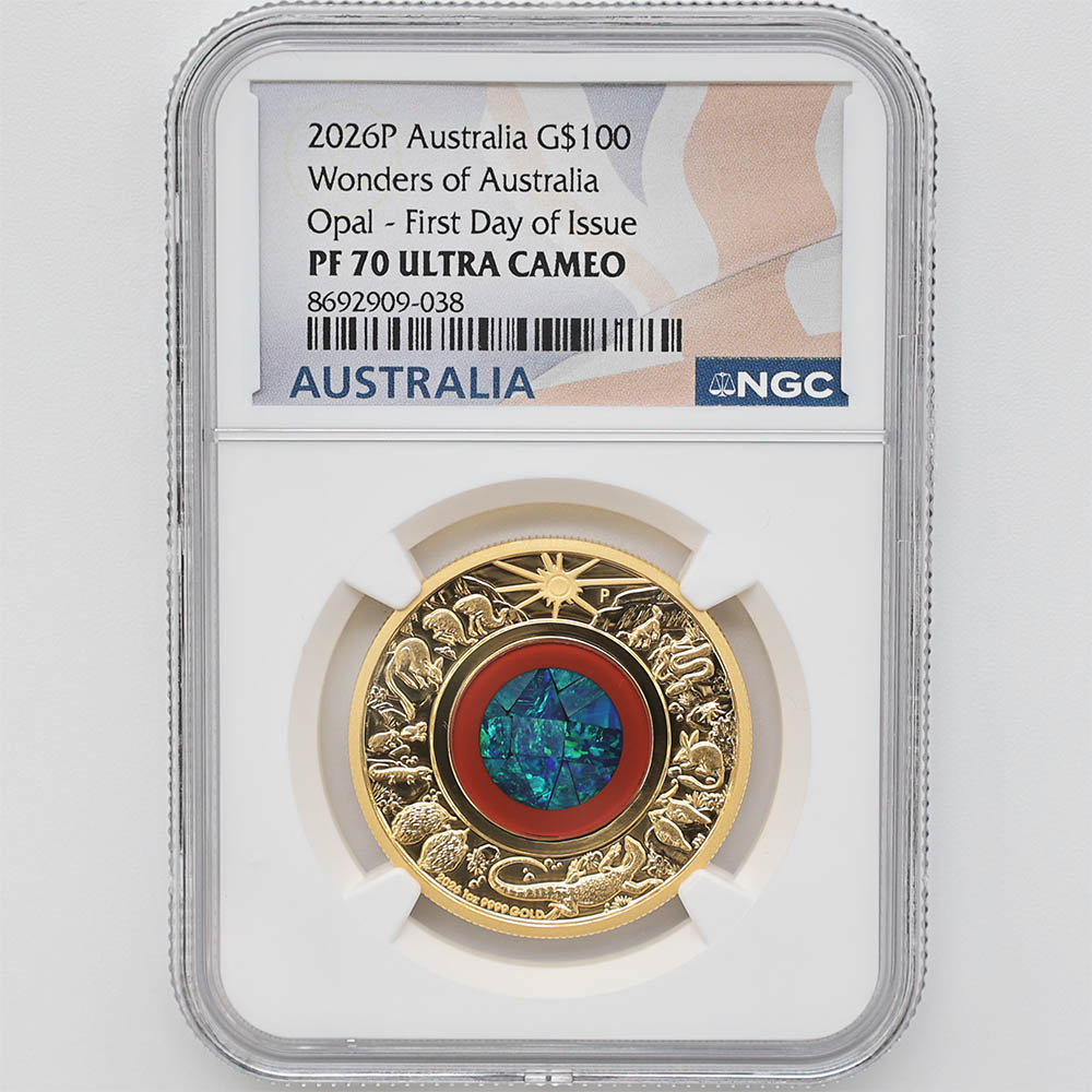 ������������ 2026 �������ȥ�ꥢ �����ȥХå� 100��ɥ� ��� 1���� ŷ�����ѡ����Ȥ���� �ץ롼�� NGC PF 70 UC FDOI ������ �ʽ�������� �ǹ���� ����̤������ ��Ȣ��