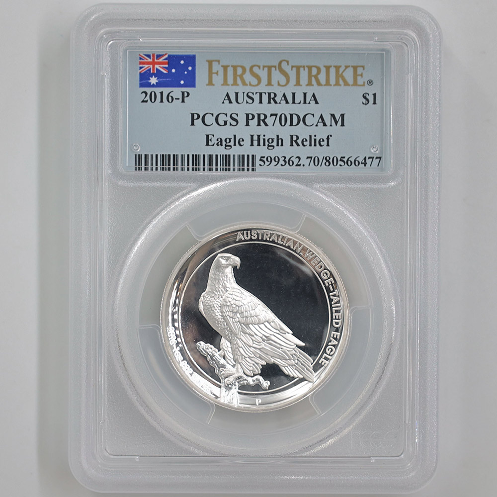  2016 ȥꥢ ϥ꡼ ʥ̥亮 1ɥ  1 ץ롼 PCGS PR 70 DCAM FS  ǹ ̤ åơ륤