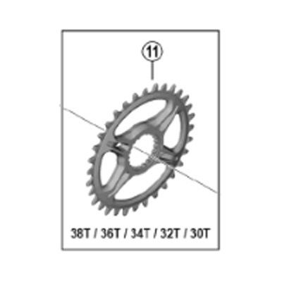 11]チェーンリング 30T （SM-CRM95） | シマノスモールパーツ 
