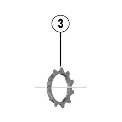 3]11TギアA（ツバ付ギア）11-25T、11-28T、11-30T、11-32T用 | シマノ 