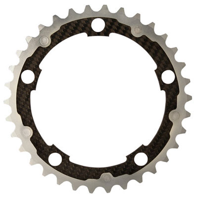 CarbonTi チェーンリング 110mm インナー （シマノ用） シルバー