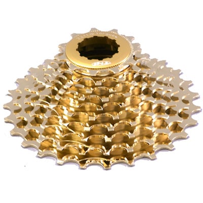TNI アルミCNC コグ （ロックリング付） ゴールド カンパニョーロ 11段