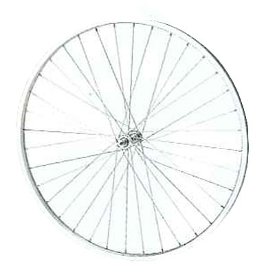 自転車 前輪ステンレス27インチリム 中古