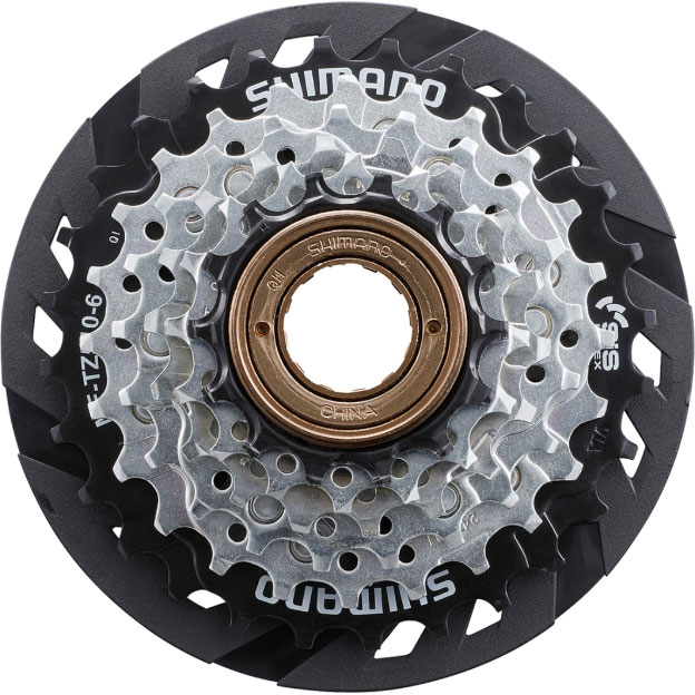 シマノ TOURNEY MF-TZ510-6-CP 6段 14-28T スポークプロテクター