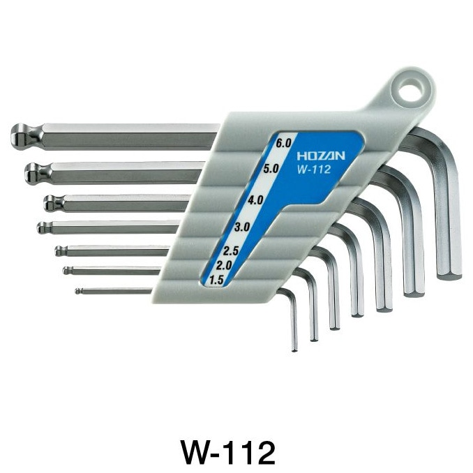 ホーザン W-112 ボールポイントレンチセット | メンテナンス,六角