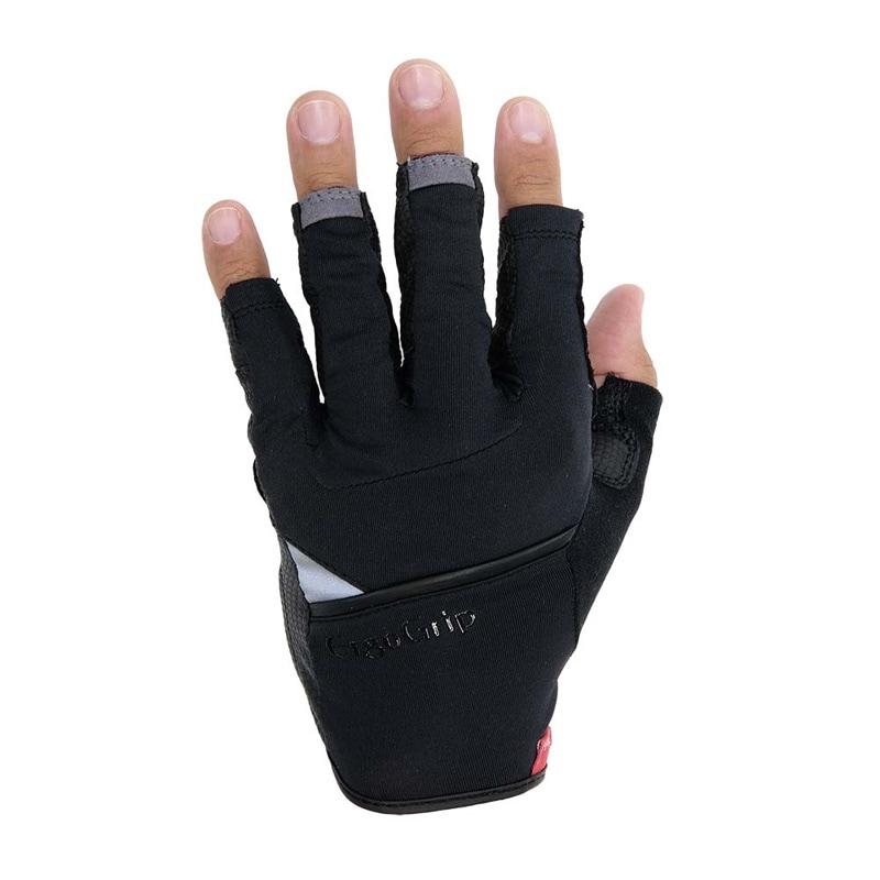 エルゴグリップ　グローブ　Mサイズ エルゴグリップ ミドルフィンガーシックパッド ブラック/ブラック