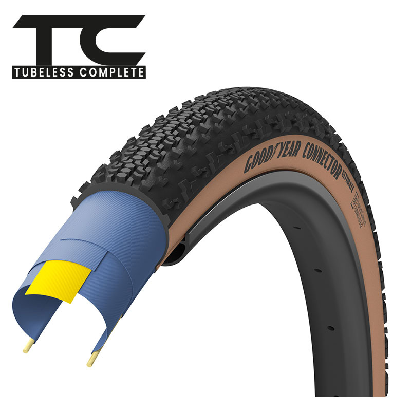 グッドイヤー Connector Ultimate 700×35C(622) タン チューブレス 