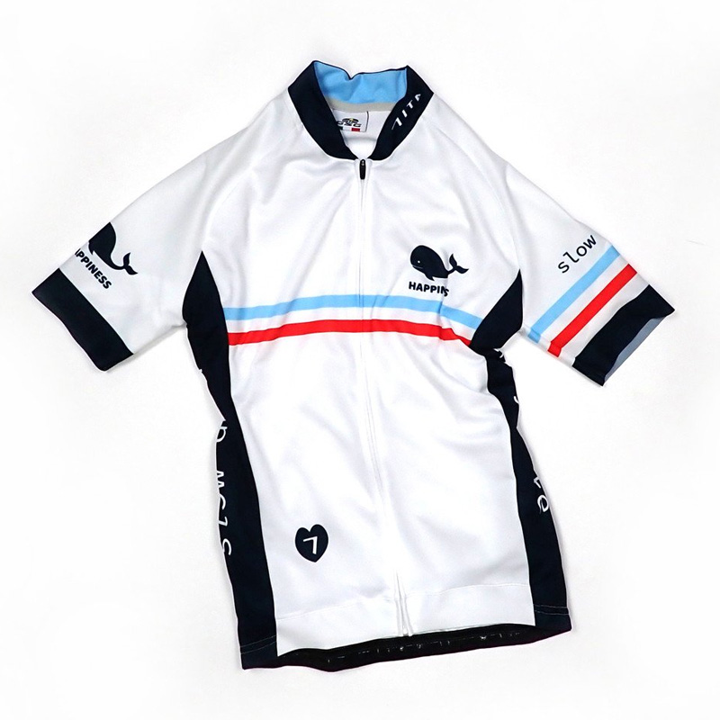 【美品】 ウィメンズジャージ XS イタリア製 セブンイタリア Classic 7 Lady Jersey ホワイト レディース