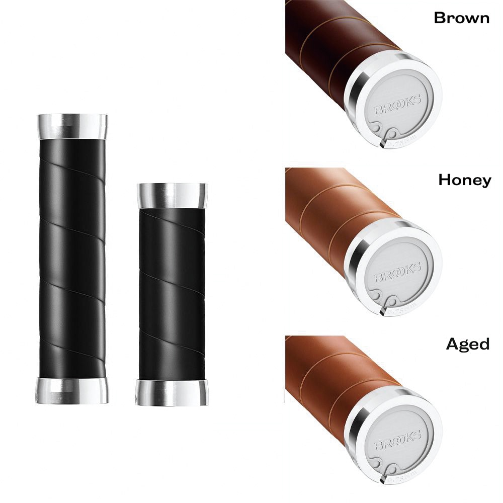 BROOKS レザーグリップ ブラウン BROOKS* slender leather grip (brown