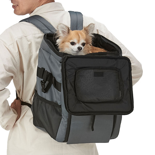 OGK技研 サイクルポーターリュック PET-001 チャコール ペット対応