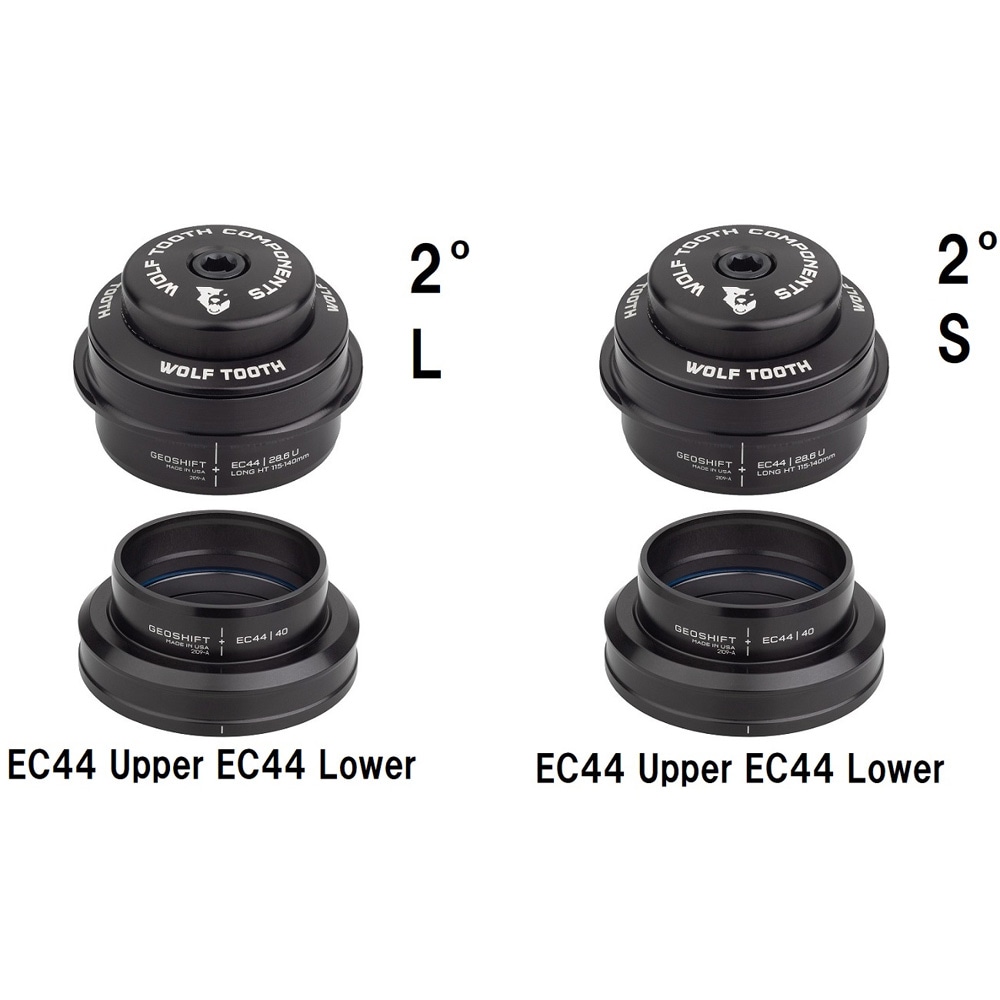 ウルフトゥース EC44 Upper EC44 Lower GeoShift 2° Performance Angle