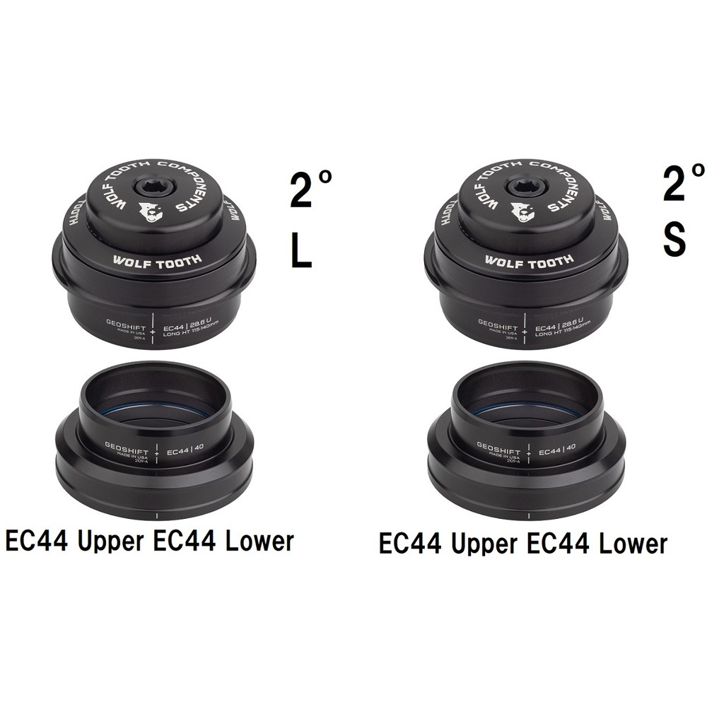ウルフトゥース EC44 Upper EC44 Lower GeoShift 2° Performance Angle