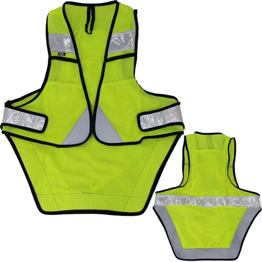 ろんぐらいだぁす! 蛍光イエロー　サイクル反射ベスト2.0 size L ろんぐらいだぁす! 蛍光イエロー サイクル反射ベスト2.0 size L ろん