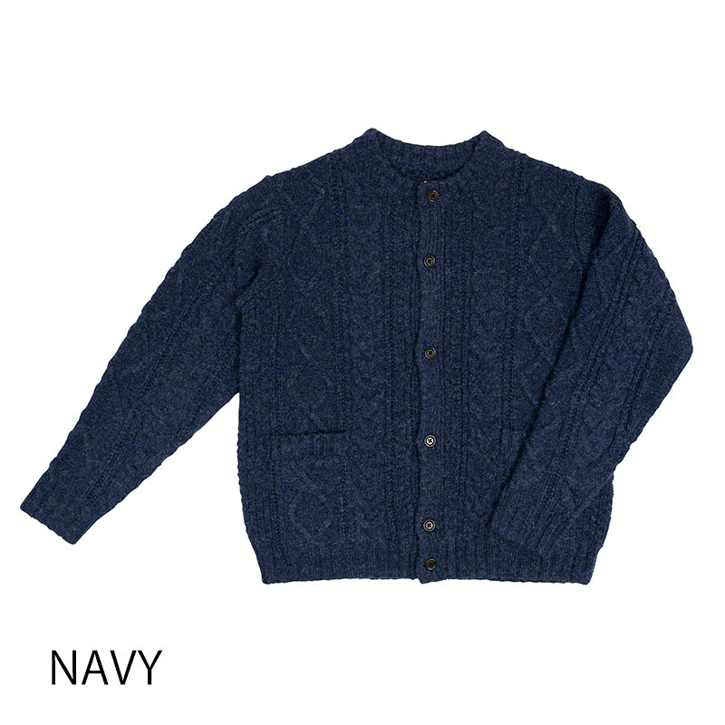 リンプロジェクト 【2224】ケーブルニット カーディガン ネイビー  
