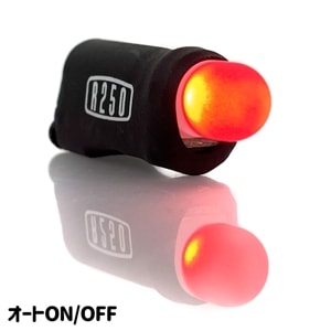 R250 フラッシュオン ブラック 光センサー 自動ON/OFF 超小型テールライト USB充電 LINDEN <即M>