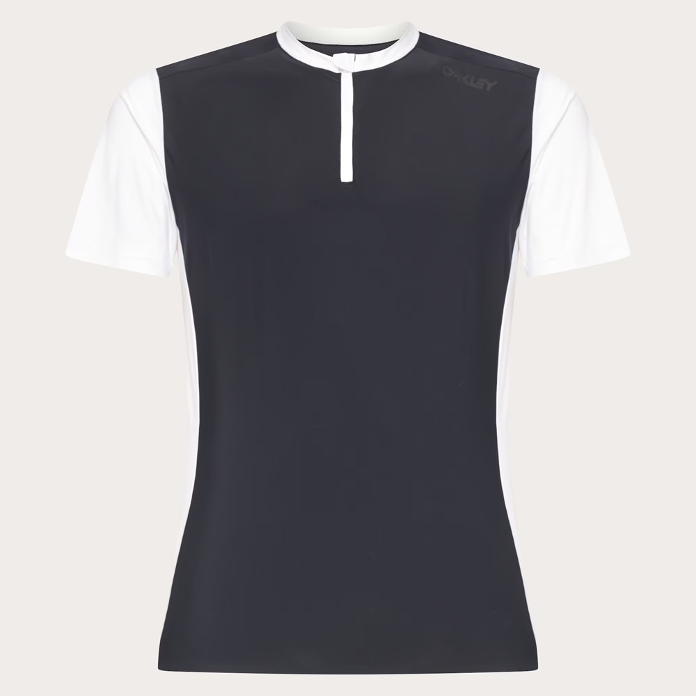 オークリー Point To Point 1/4 Zip Jersey ブラック/ホワイト | 特価