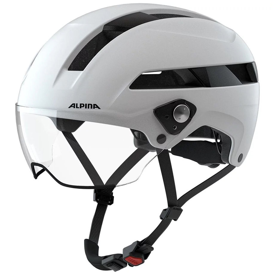 アルピナ SOHO VISOR ホワイトマット ヘルメット | ヘルメット
