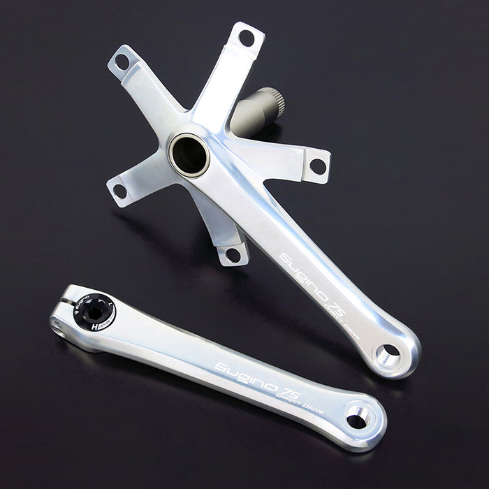 スギノ75 クランクSUGINO 75 njsクランク 165 Sugino 75 Track Crank