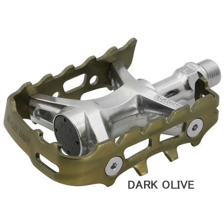ミカシマ MT-LUX COMPE 75 ダークオリーブ ペダル | ロードバイク