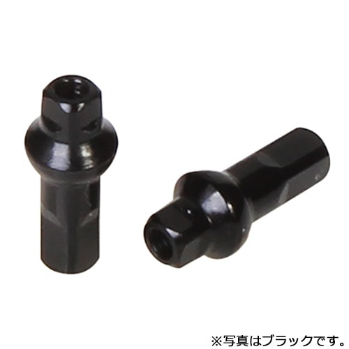 サピム ダブルスクエア アルミニップル (14G/100ケ) シルバー