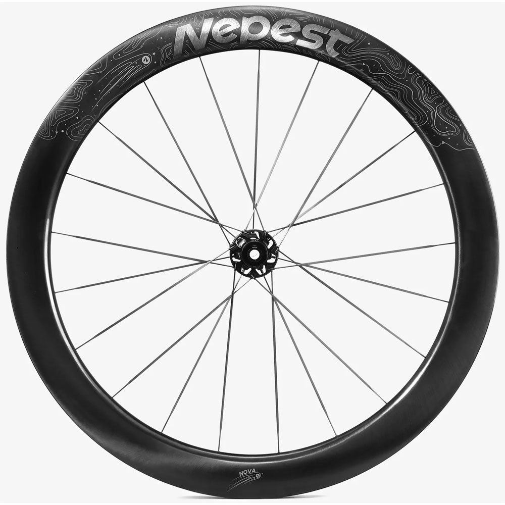 [リア難あり] ノバテック NOVATEC ホイール前後セット カーボン