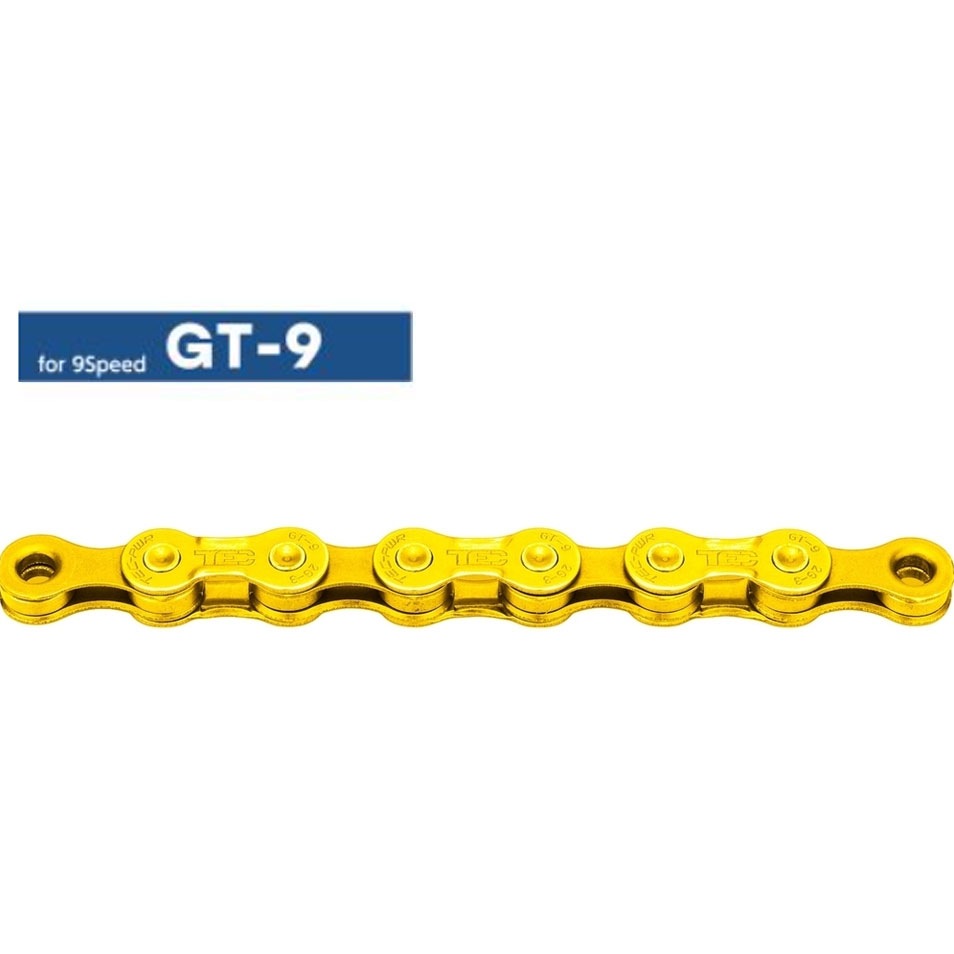 TECチェーン GT-9 TiN GOLD チタンゴールド 1/2x11/128 116L | ロード