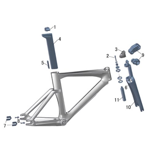 BMC Fork Bumpers 2014～ TR01用 | ロードバイクパーツ,フロント