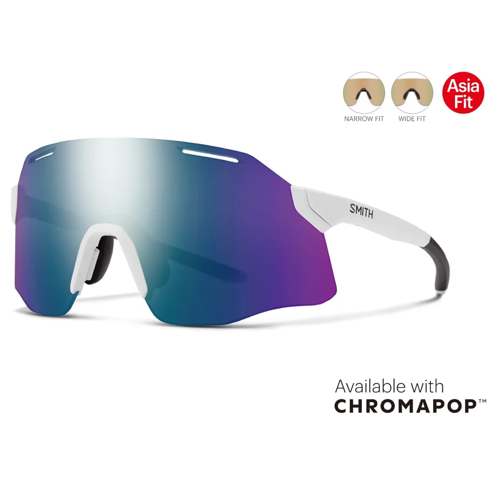 スミス Pivlock Vert Asia Fit ホワイトフレーム/CPバイオレットミラー