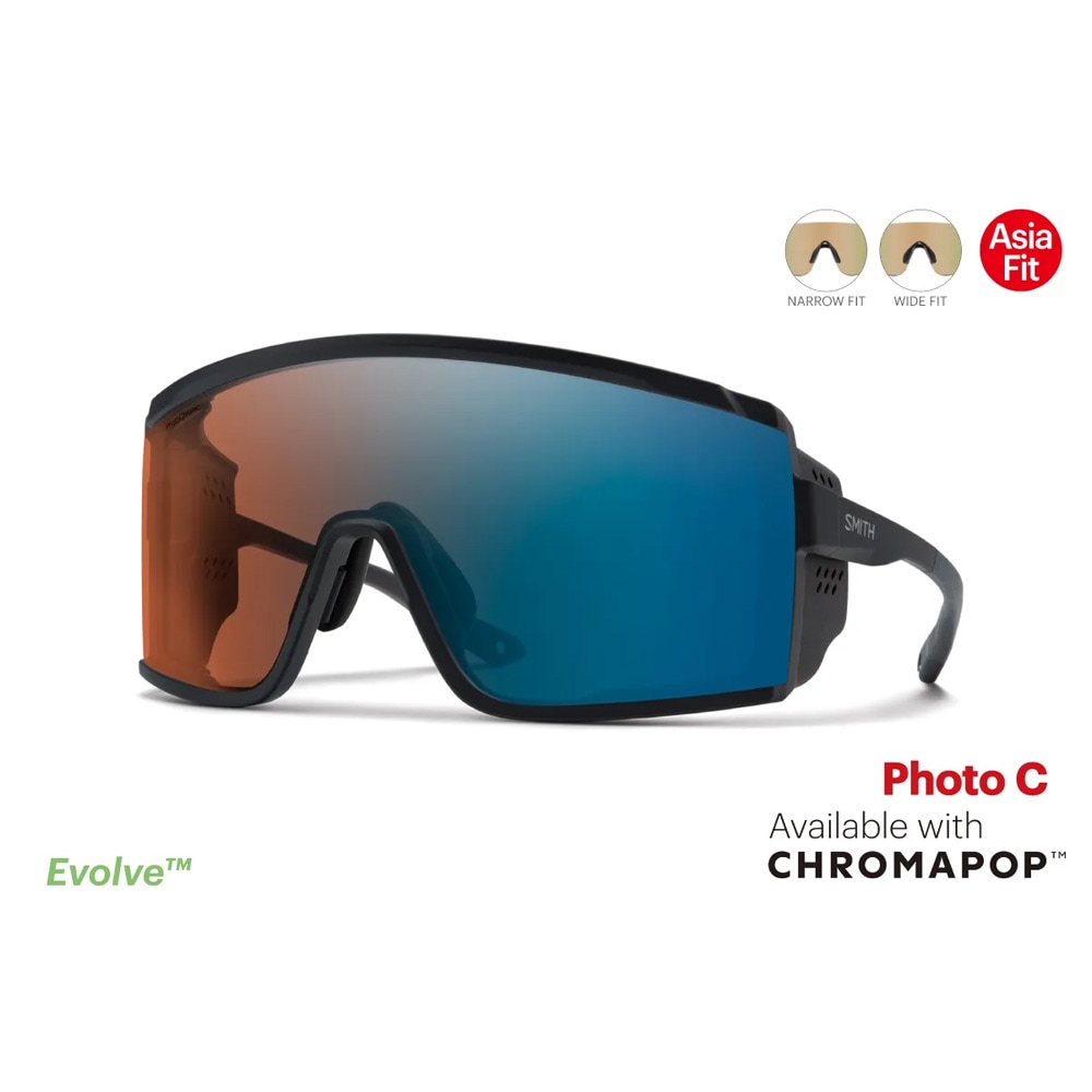 スミス Pursuit Asia Fit マットブラックフレーム/CPグラシア