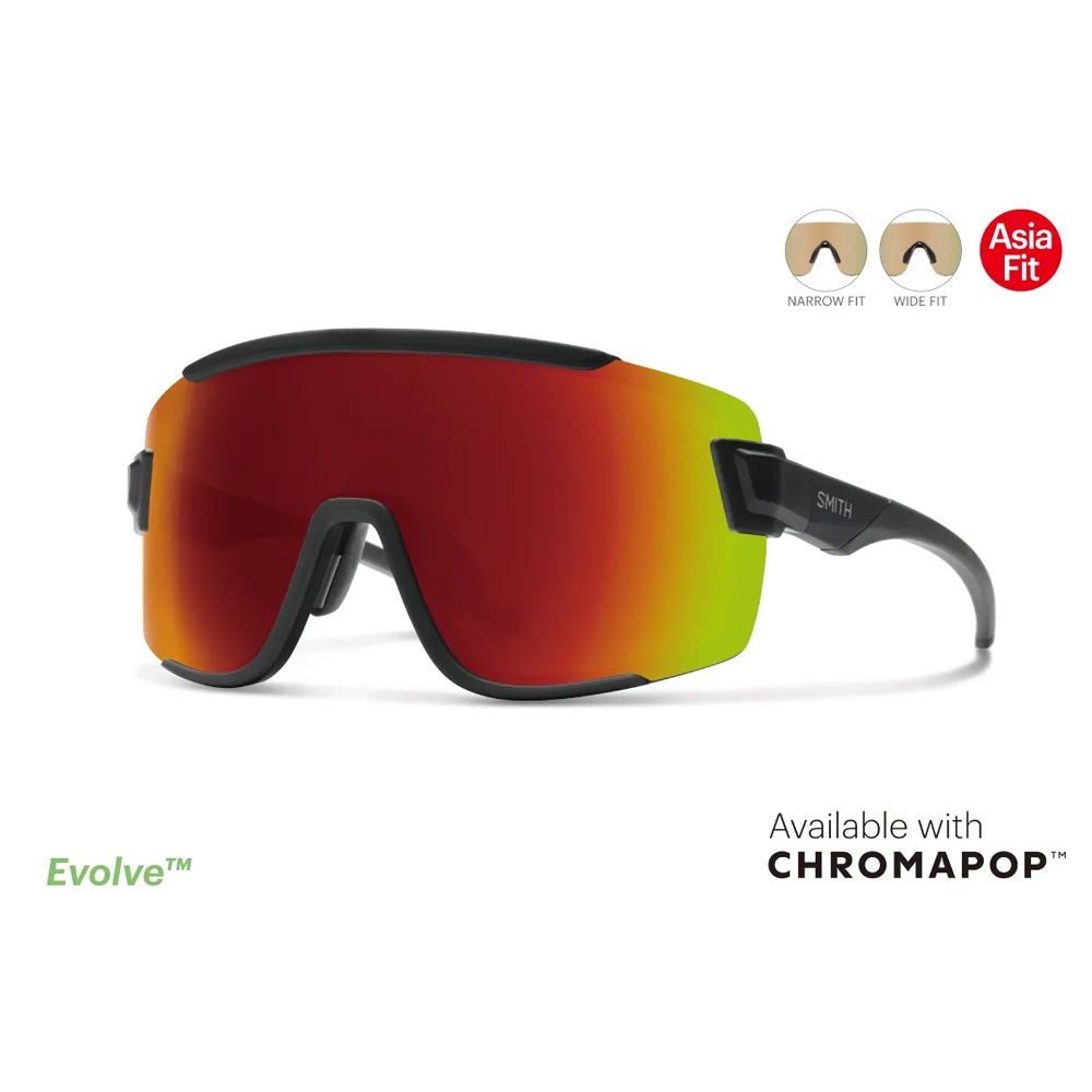 SMITH アジアフィット カラー:レッドミラー 調光レンズ スミス Wildcat Asia Fit マットブラックフレーム/CPレッド