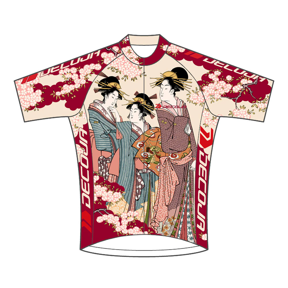 DECOJA Decoja デゴジャ 和柄 サイクルジャージ 半袖 龍虎 M DECOJA(デコジャ) サイクルジャージ 半袖 花鳥 和柄 | メンズ