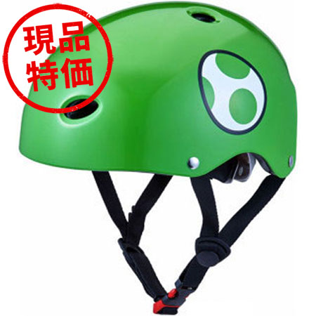 現品特価】 あさひ マリオカートキッズヘルメット グリーン [DIP]<即