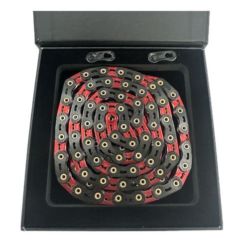 SUMC 12速チェーン S12SLPRO シマノ用 フラットトップ ブラック/レッド