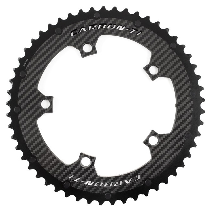 CarbonTi X-CarboRing EVO (53T×130PCD) 5arm チェーンリング | ロード