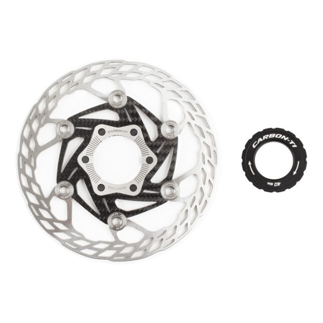 CarbonTi X-Rotor Steel/Carbon Center Lock | ロードバイクパーツ