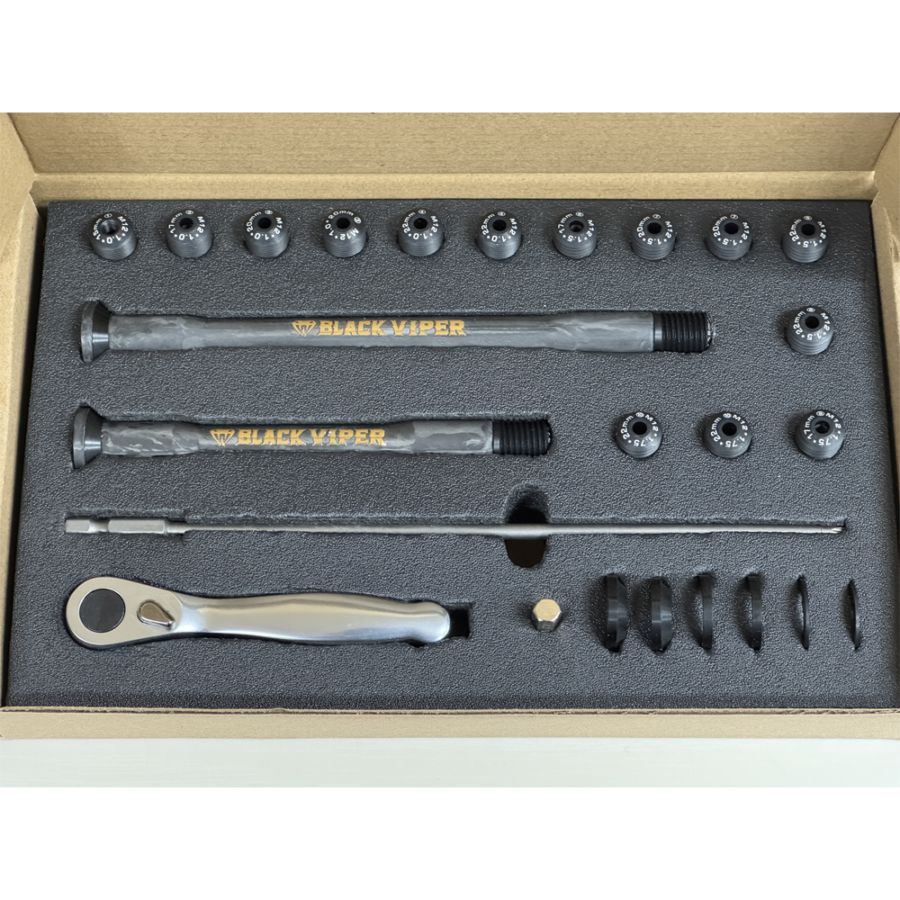 デアリルシファー　デアリバロム　デッキ 黒シクセット ☆調整パーツ付き ブラックバイパー LIGHT AXLE（ライトアクスル）超軽量カーボンスルー