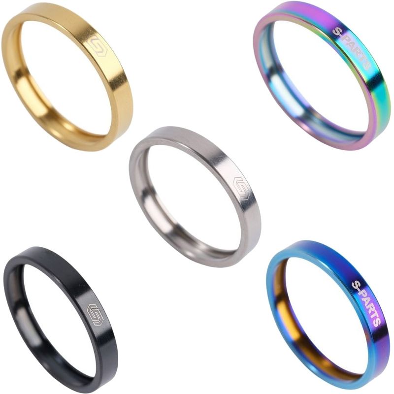 チタン合金軽量ステム チタン合金トップキャップ チタンコラムスペーサーセット ロードバイクパーツ,コラムスペーサー,チタン | ワールドサイクル 通販