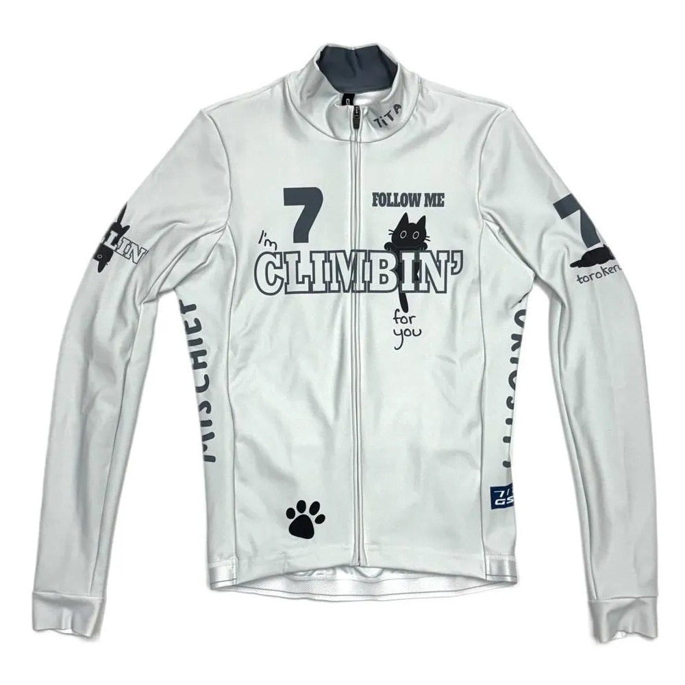 セブンイタリア Hillclimb Cat LS Jersey ライトグレー | メンズウェア