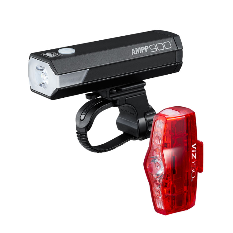 キャットアイ cateye AMPP900 viz150 フロントライト キャットアイ AMPP900 HL-EL089RC + ViZ150 TL-AU800 フロント＆テール