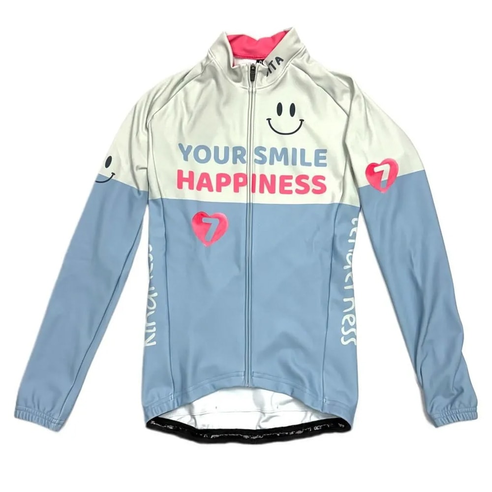 セブンイタリア Your Smile Lady LS Jersey アイボリー/スカイ