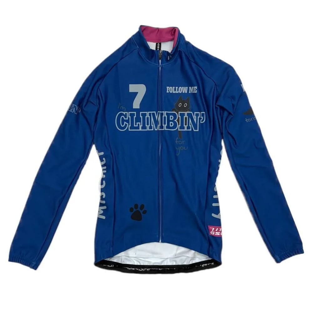 セブンイタリア Hillclimb Cat Lady LS Jersey ネイビー レディース