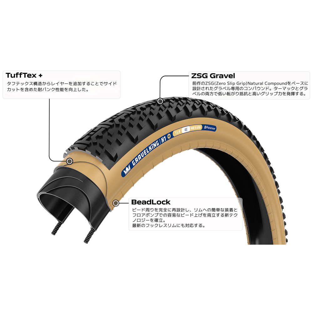 パナレーサー グラベルキング X1＋ 27.5×1.90（650×48B） ブラウン