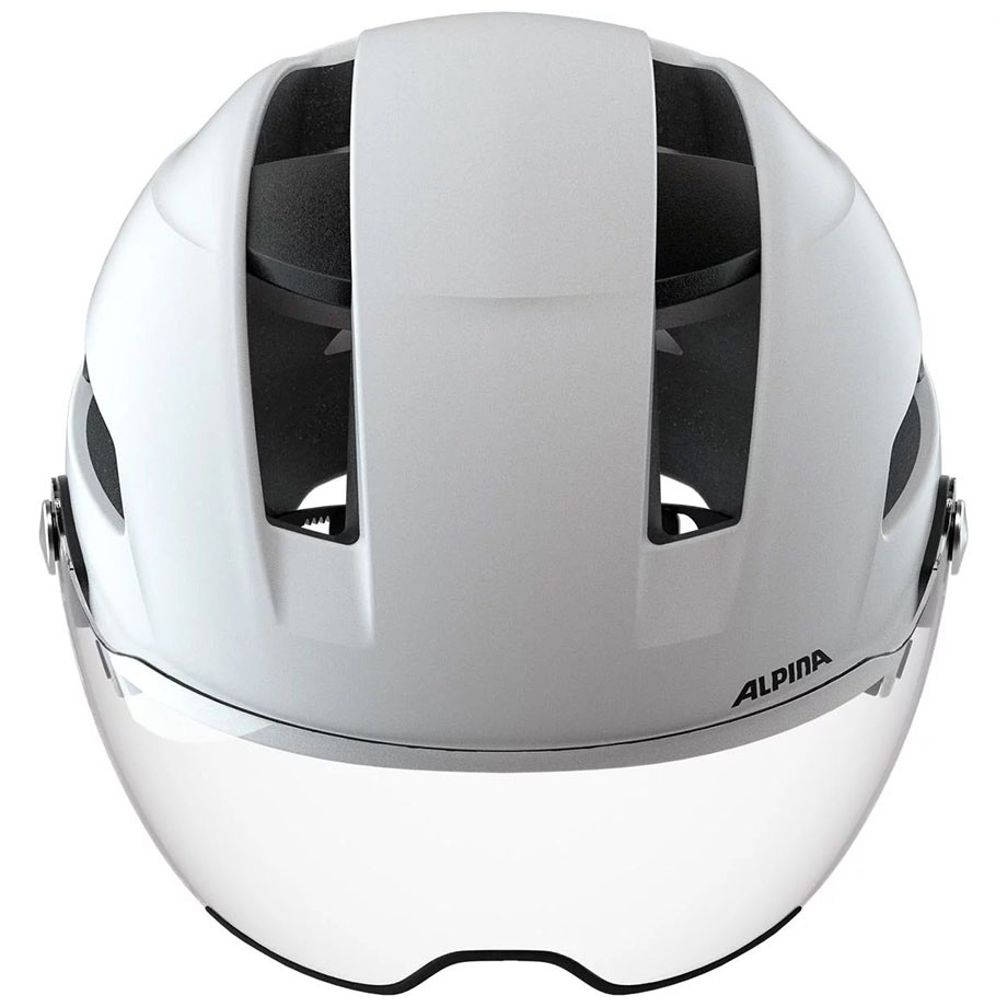 アルピナ SOHO VISOR ホワイトマット ヘルメット | ヘルメット,大人用