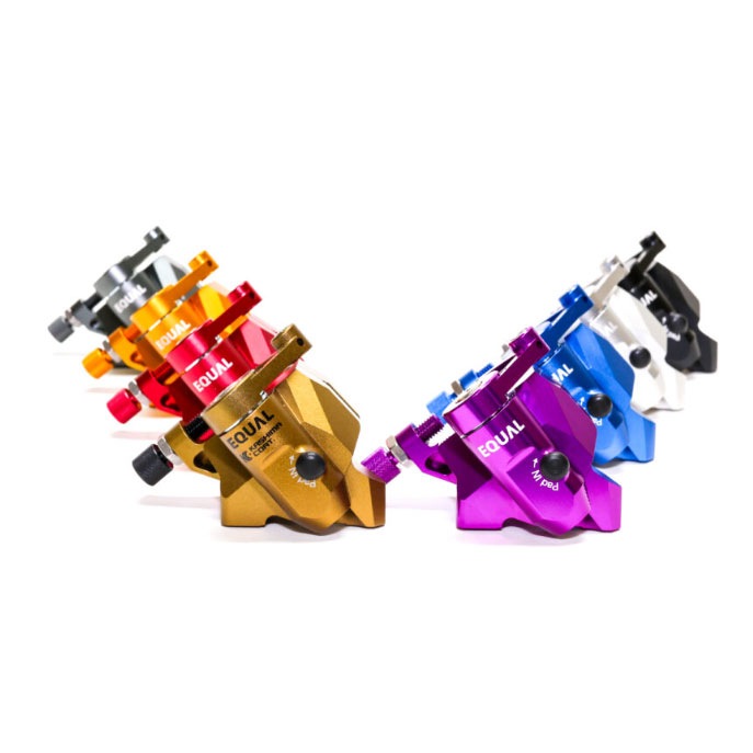 EQUAL キャリパー カシマコート フルセット フラットマウント イコール 機械式ディスクブレーキキャリパー フラットマウント カシマ