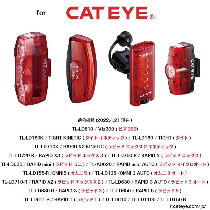 レックマウント NB-CATTail セーフティライトアダプター ゼッケン