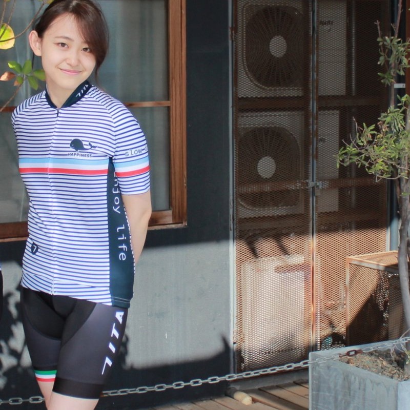 セブンイタリア　サイクルジャージ　レディース セブンイタリア Classic 7 Lady Jersey ホワイト レディース